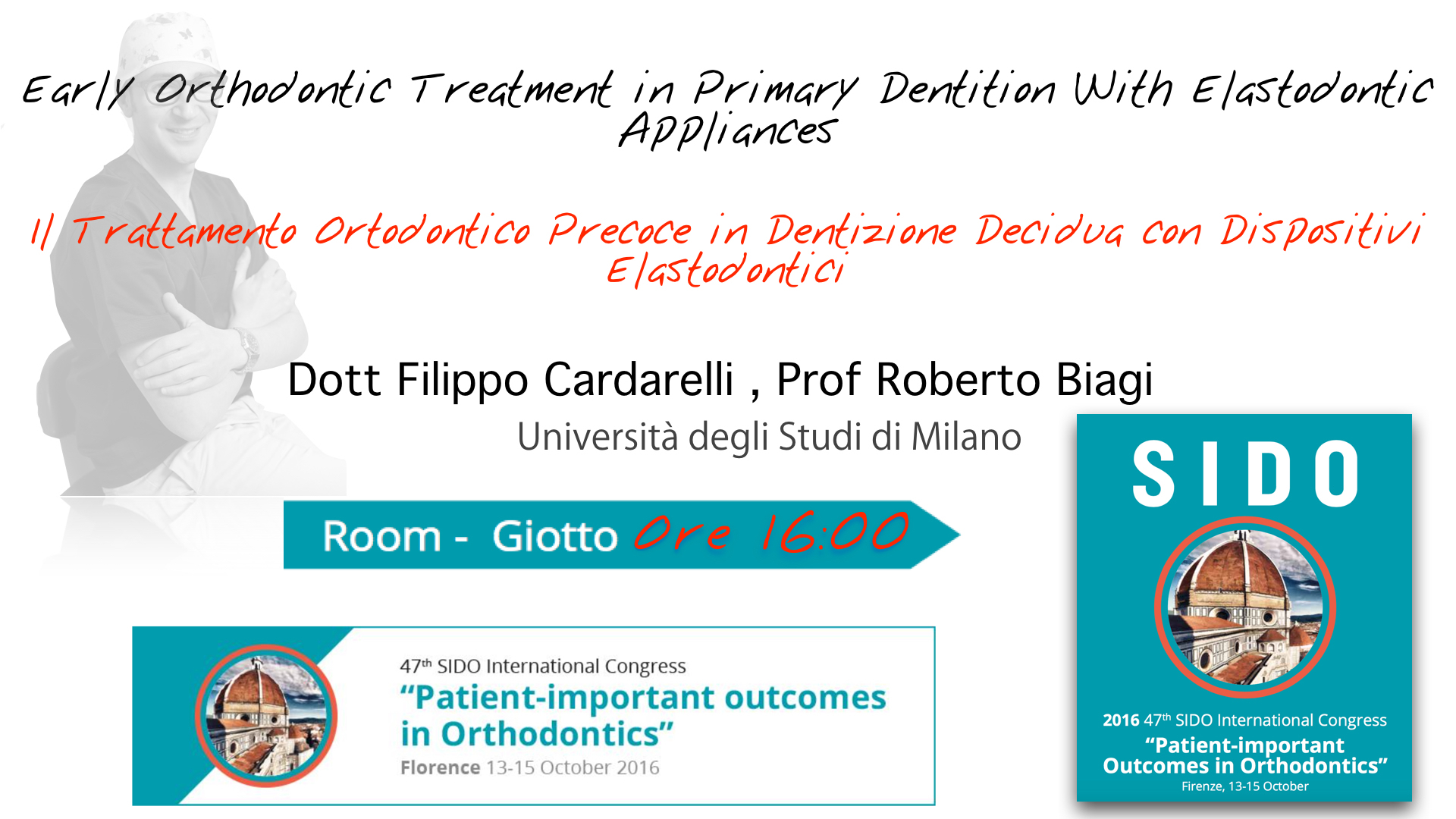 2016 47th SIDO International Congress Firenze 13-15 October